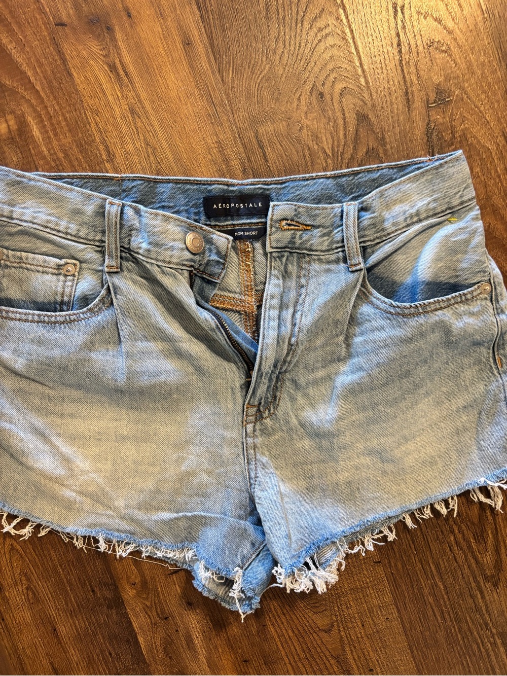 Aeropostale Light Wash Denim Cutoff Shorts